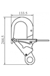 Kratos Safety FA6001602 Anchorage Hook for Telescopic Pole