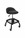 Sealey SCR02B Pneumatic Creeper Stool with Adjustable Height Swivel Seat & Back Rest