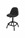 Sealey SCR01B Pneumatic Workshop Stool with Adjustable Height Swivel Seat & Back Rest